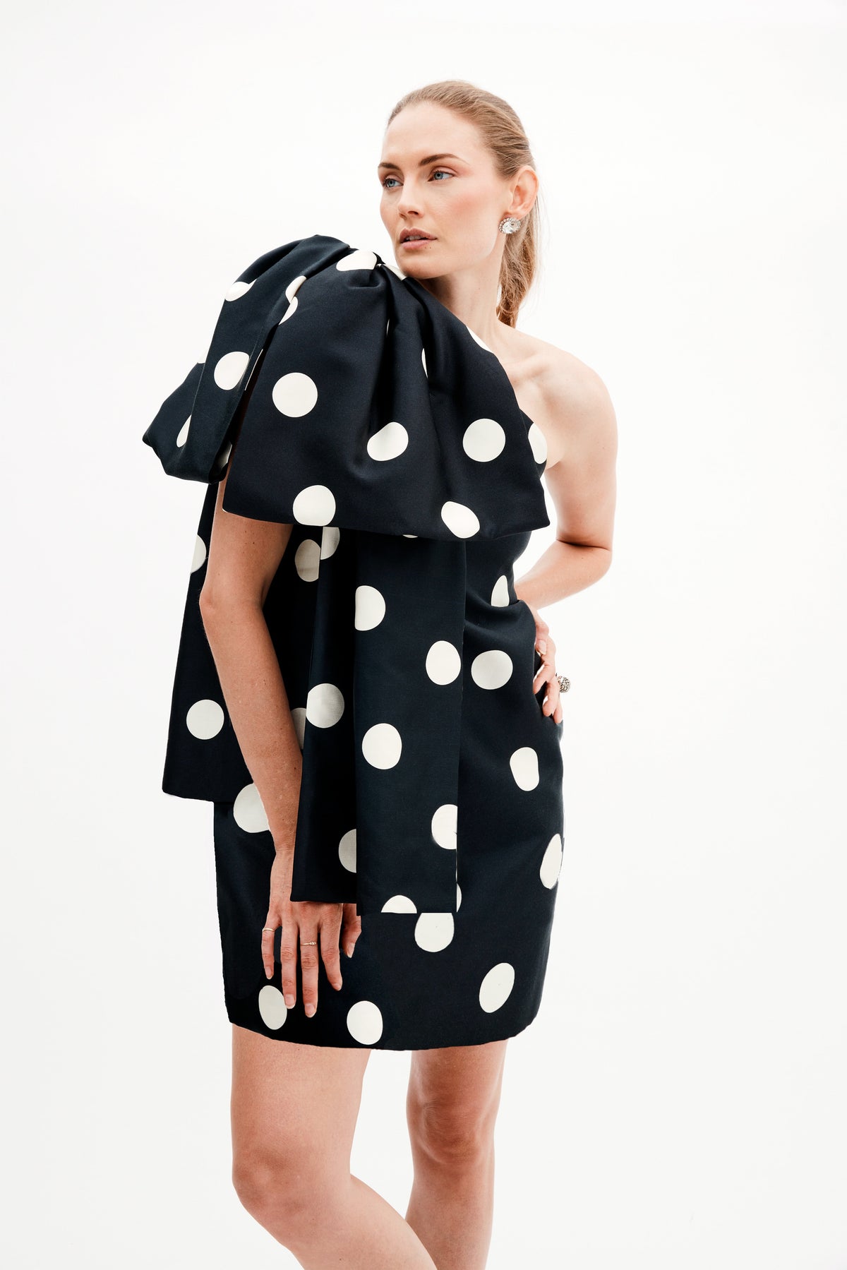 Rita Dress In Jumbo Dancing Dot