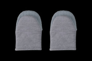 Mini Oven Mitts 8" in Charbon, Set of 2