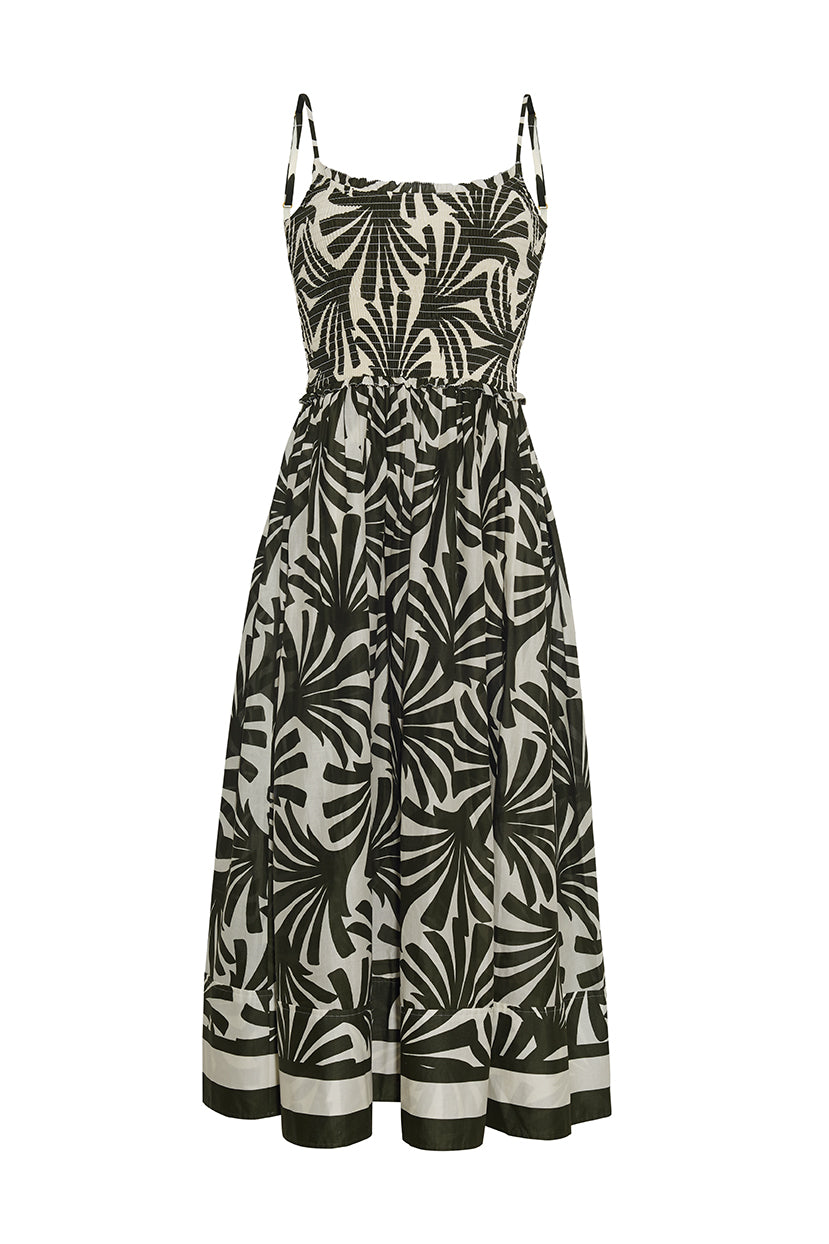 Carmen Dress in Catalina Olive