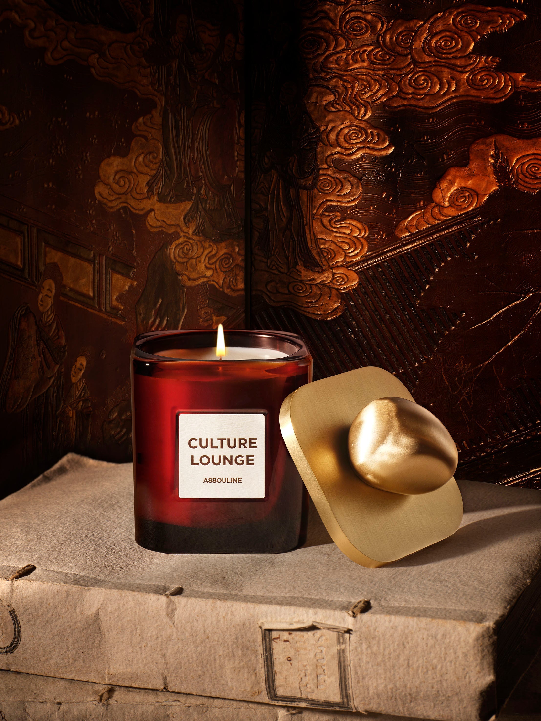 Library Pebble Candle Lid