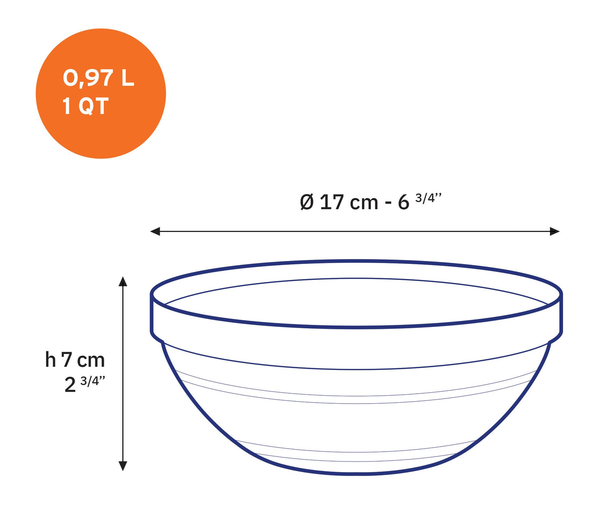 Le Gigogne Stackable Clear Bowl Set