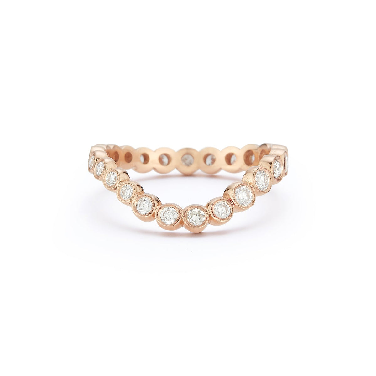 Bubble Wave Diamond Ring