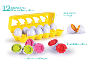 Shape Sorter Eggs 12 Piece playset