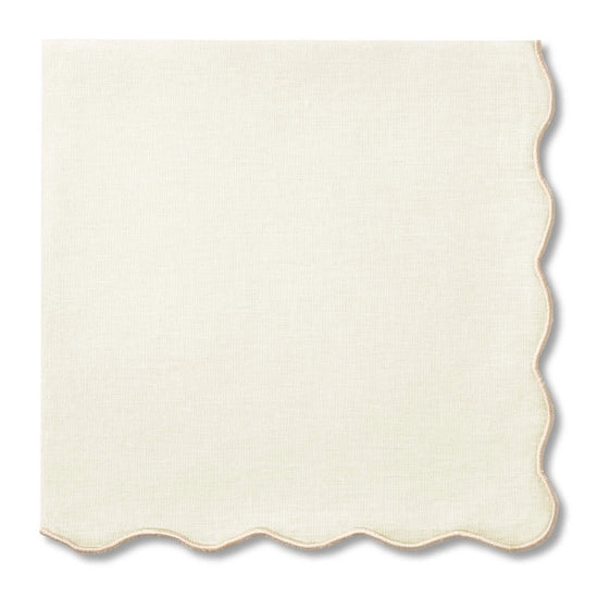 Vittoria Dinner Napkins in Beige, Set of 2