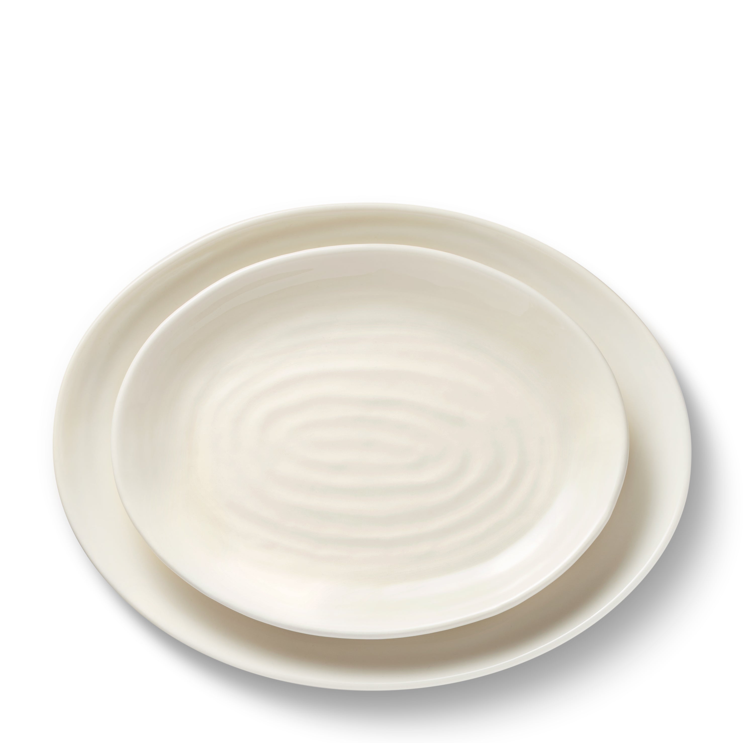 Allette Nested Dishes, Set of 2 in Cream