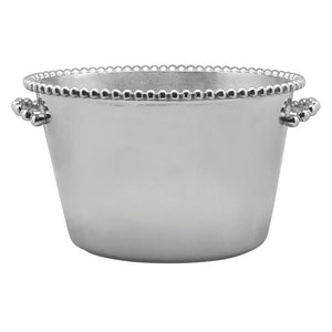 Pearled Medium Ice Bucket | Mariposa Barware