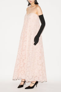 Vivia Gown Pink Embroidered Tulle