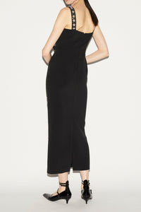 Brandy Dress Black Embellished Crepe