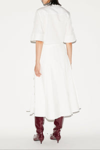 Opal Skirt White Embellished Faille