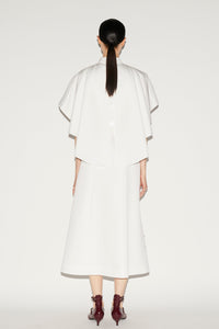 Maira Dress White Embellished Faille