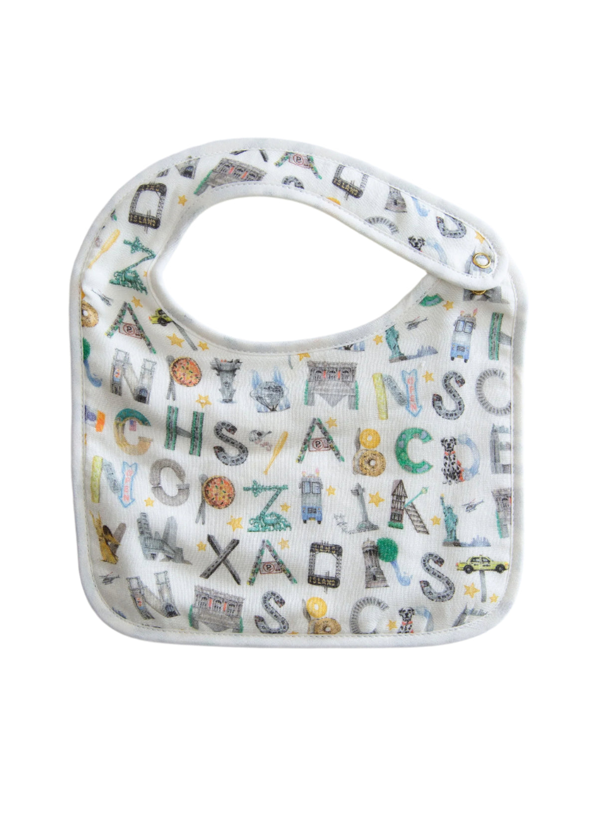 NYC Alphabet Soup Bib