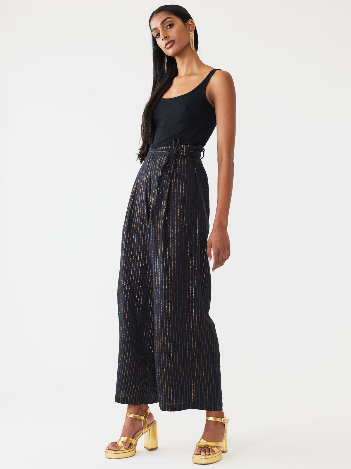 Willow Pant in Black Lurex