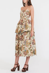 Daisy Dress in Rainbow Floral Jacquard