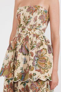 Daisy Dress in Rainbow Floral Jacquard