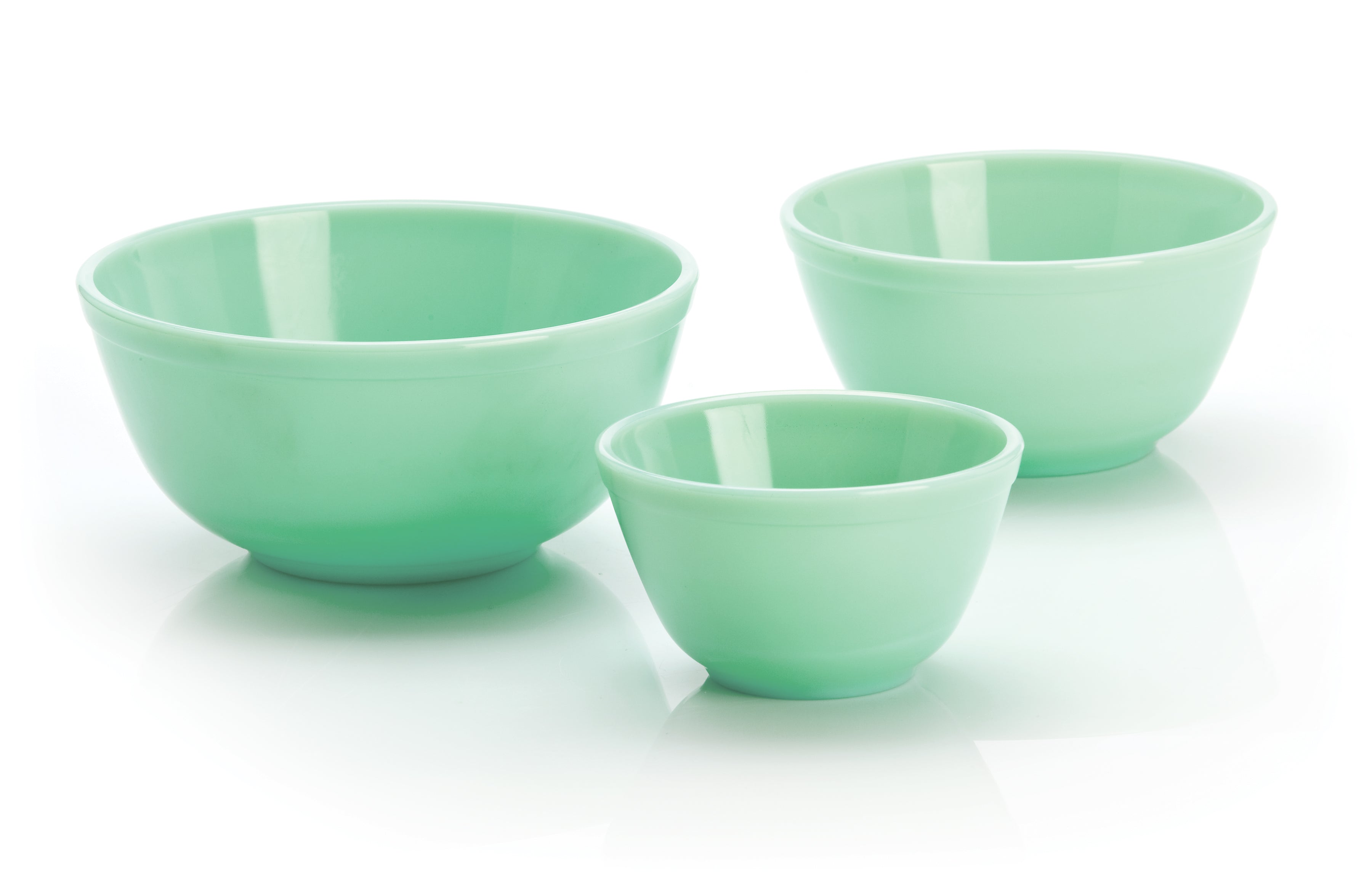 Glass Mixing Bowls, Set of 3