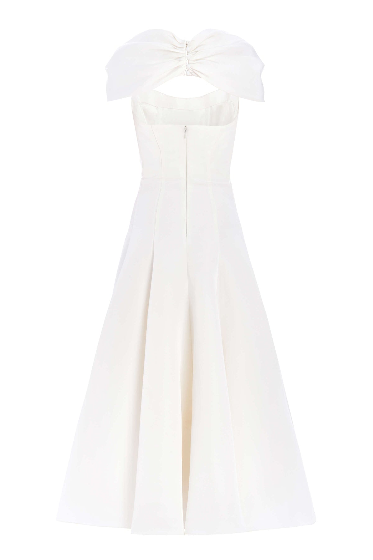 Portia Off White Midi Dress