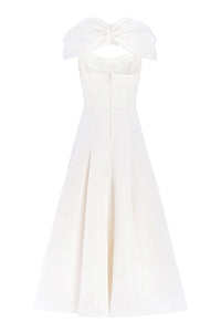 Portia Off White Midi Dress