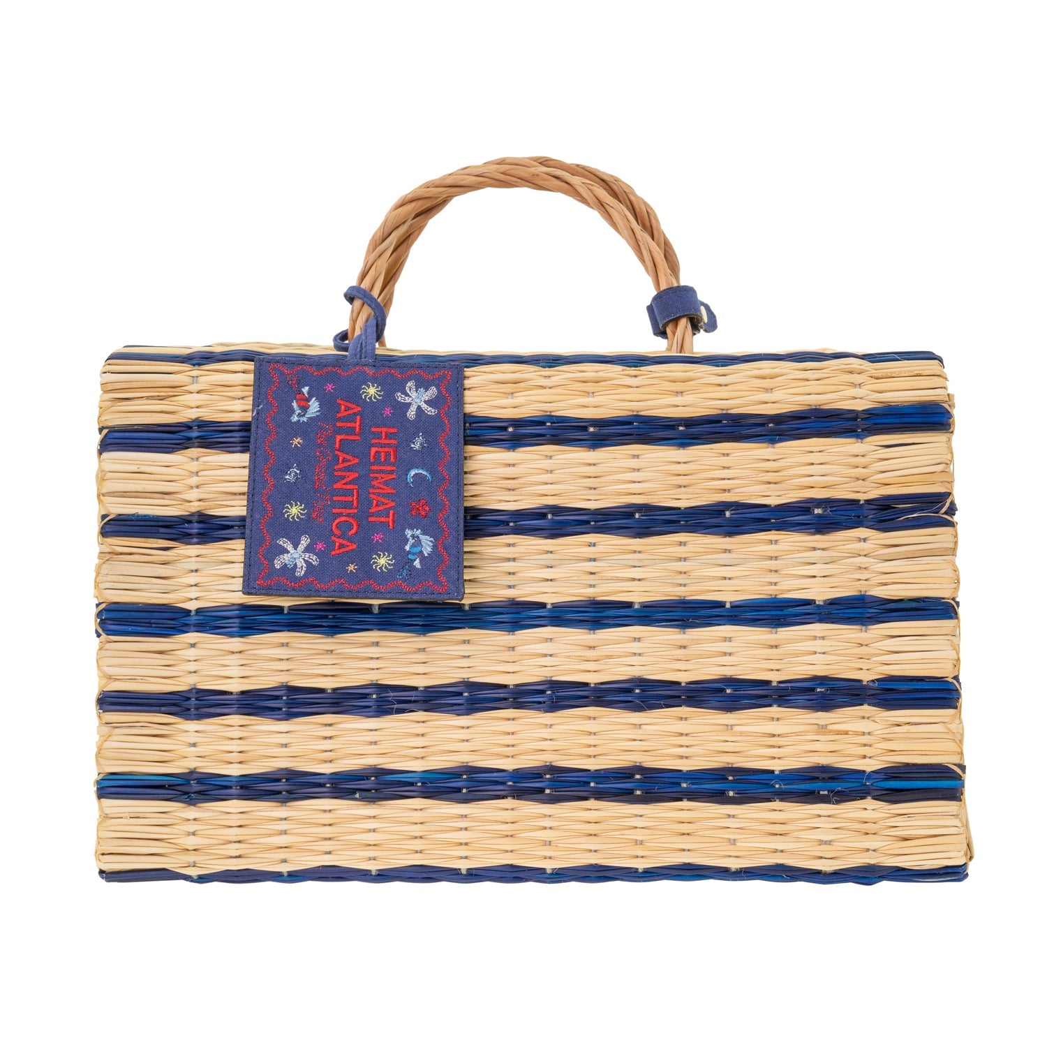 "The Grand Tour Collection" Beach Basket in Blue