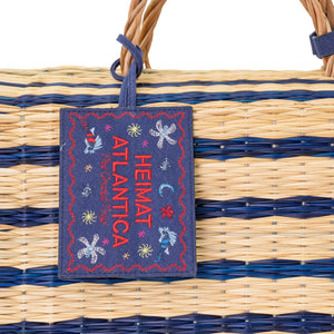 "The Grand Tour Collection" Beach Basket in Blue