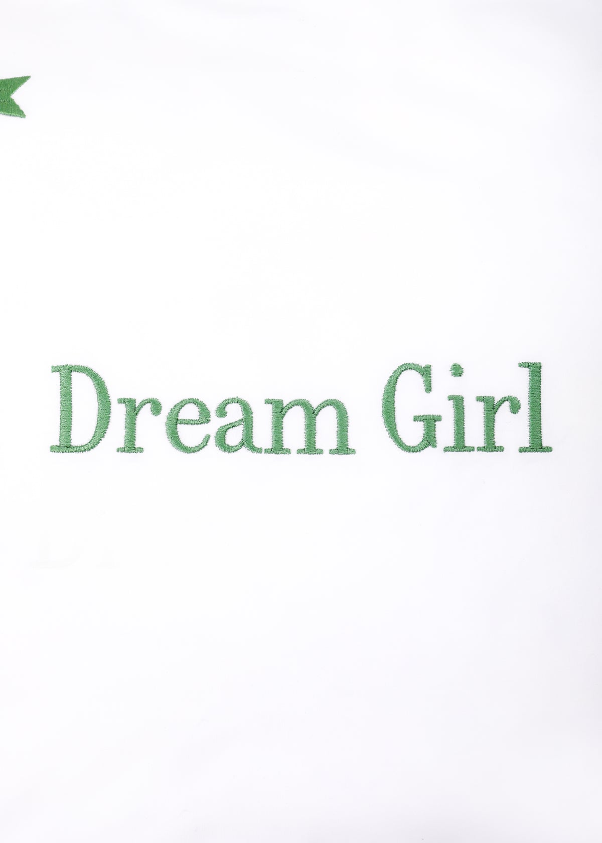 Dream Girl Stars Mini Pillow in Grasshopper