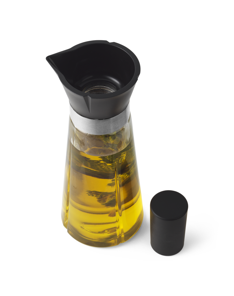 Grand Cru Oil And Vinegar Bottles in Black/Steel