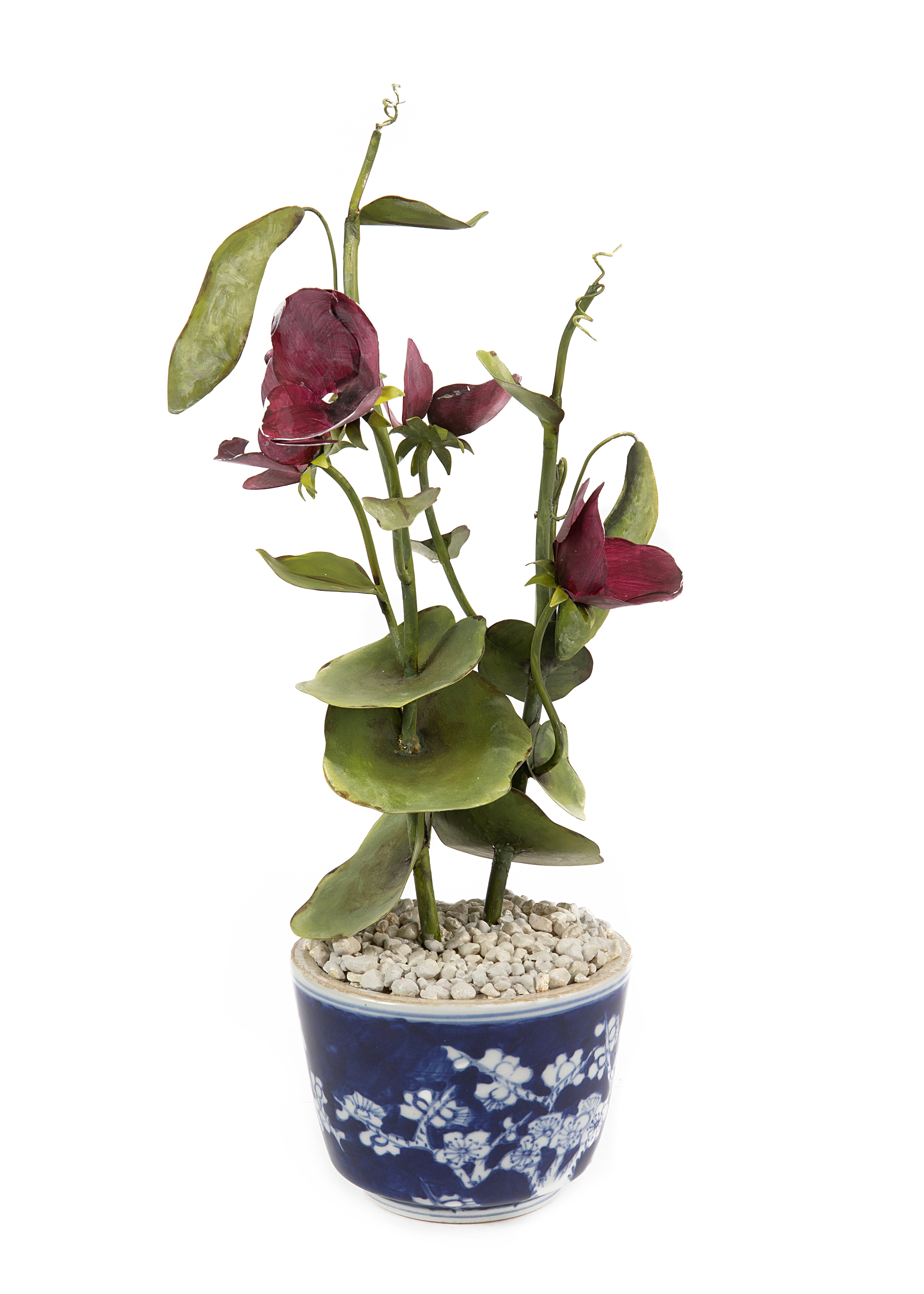 Tole Flower Potted Sweet Pea