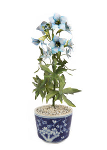 Tole Flower Potted Delphinium