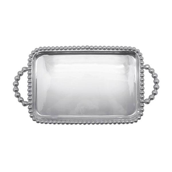 Pearled Medium Service Tray-Serving Trays and More | Mariposa