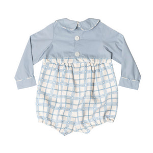 Long Sleeve Beau Bubble in Pembroke Plaid