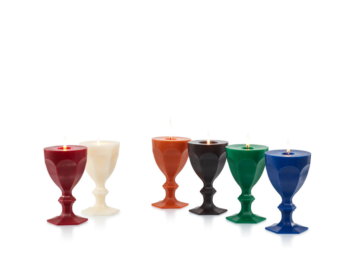 Harcourt Glass Candle in Black