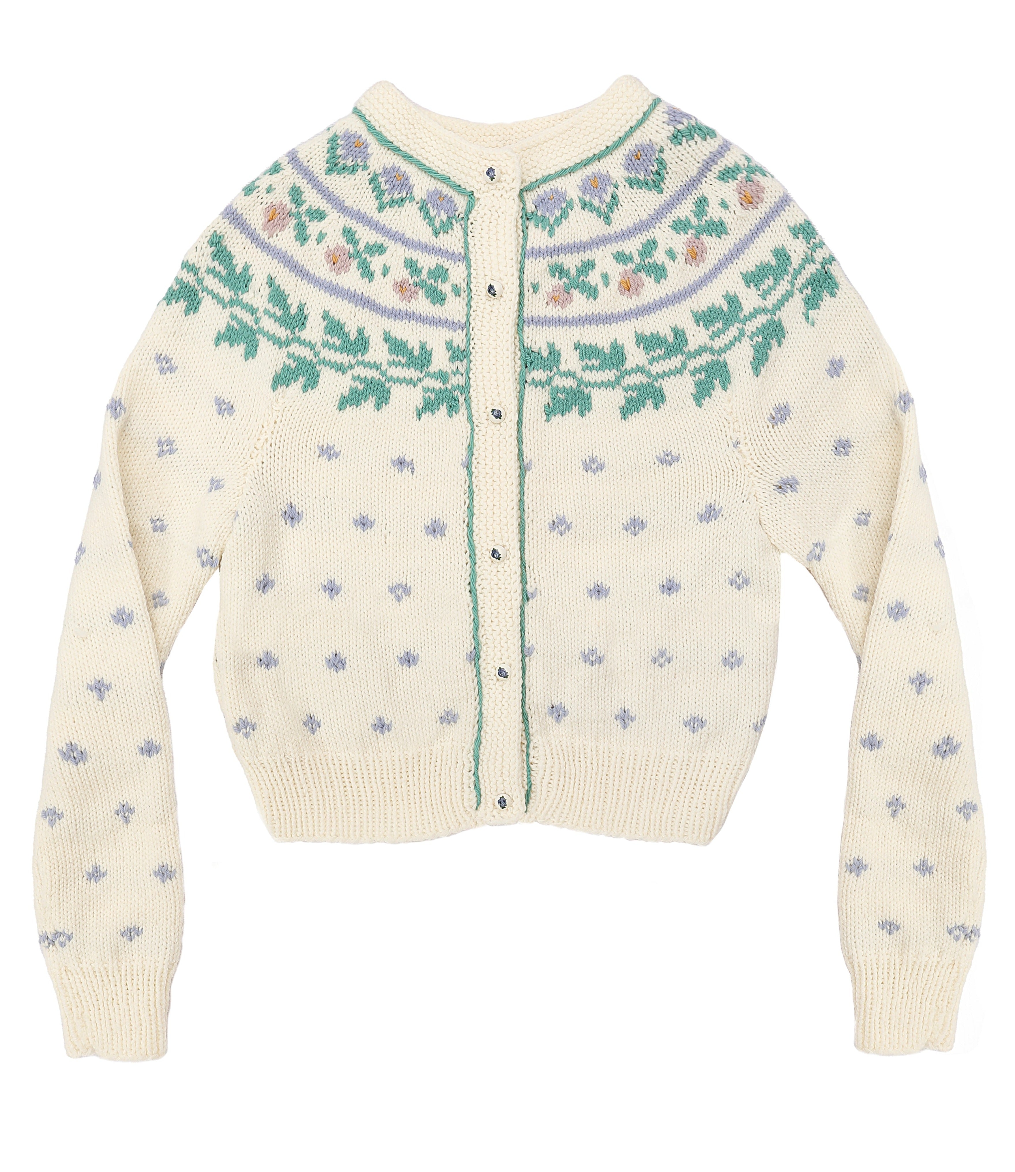 OTM Exclusive: Floral Fair Isle Cardigan