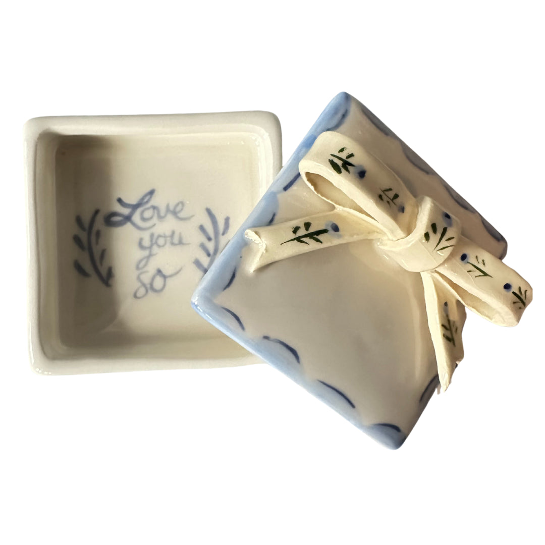 Small Trinket Box - Bow - Premium  from Tricia Lowenfield Design 