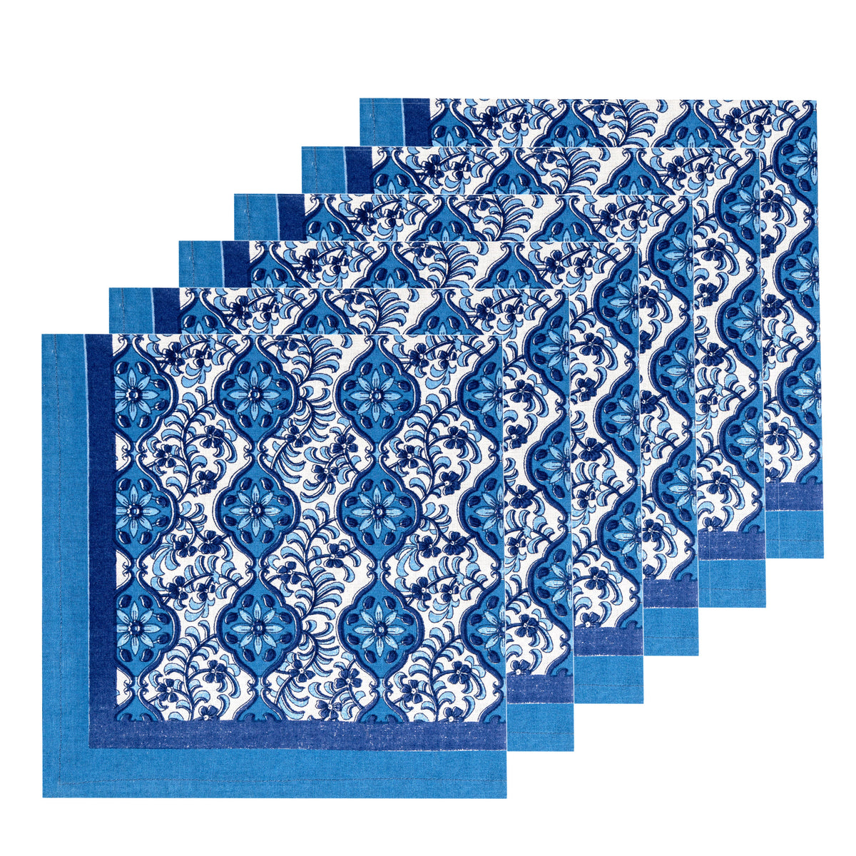 Azulejo Blue Napkins, Set of 6