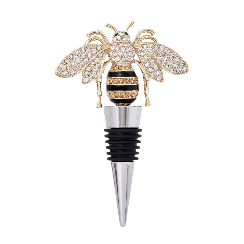 Stripey Bee Wine Stopper