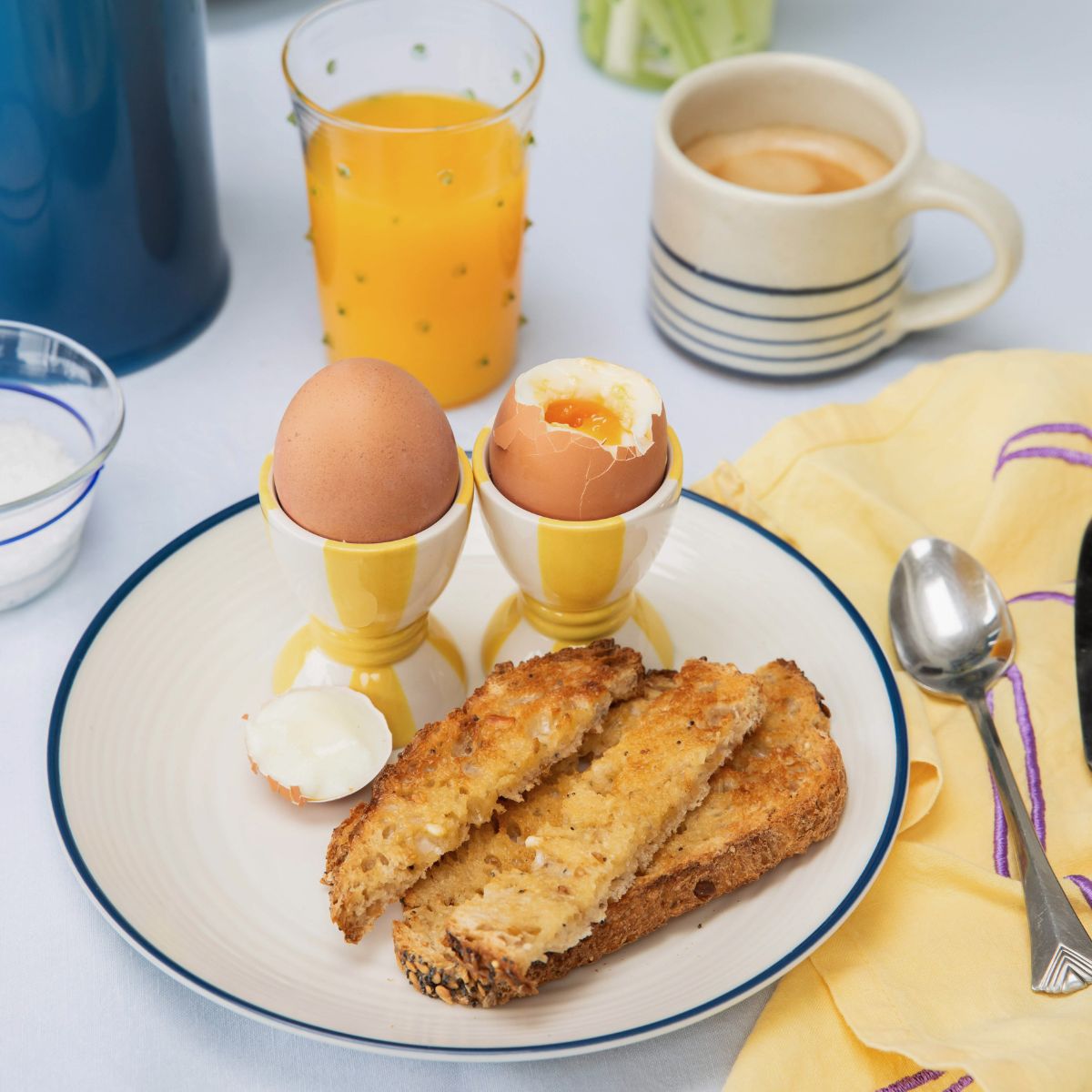 Striped Egg Cup