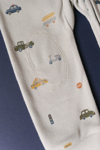 Ribbed Toddler Pajama in Rush Hour Mist