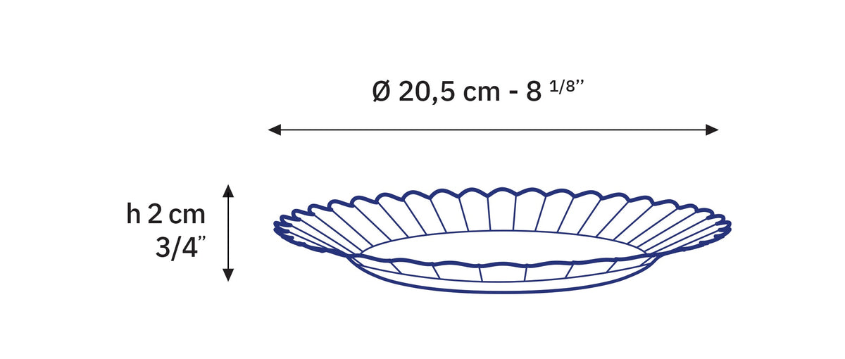 Le Picardie Dinnerware Dessert Plate 8 1/8", Set of 6