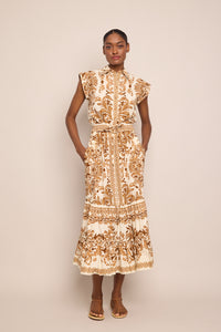Chase Skirt in Saltaire Brown