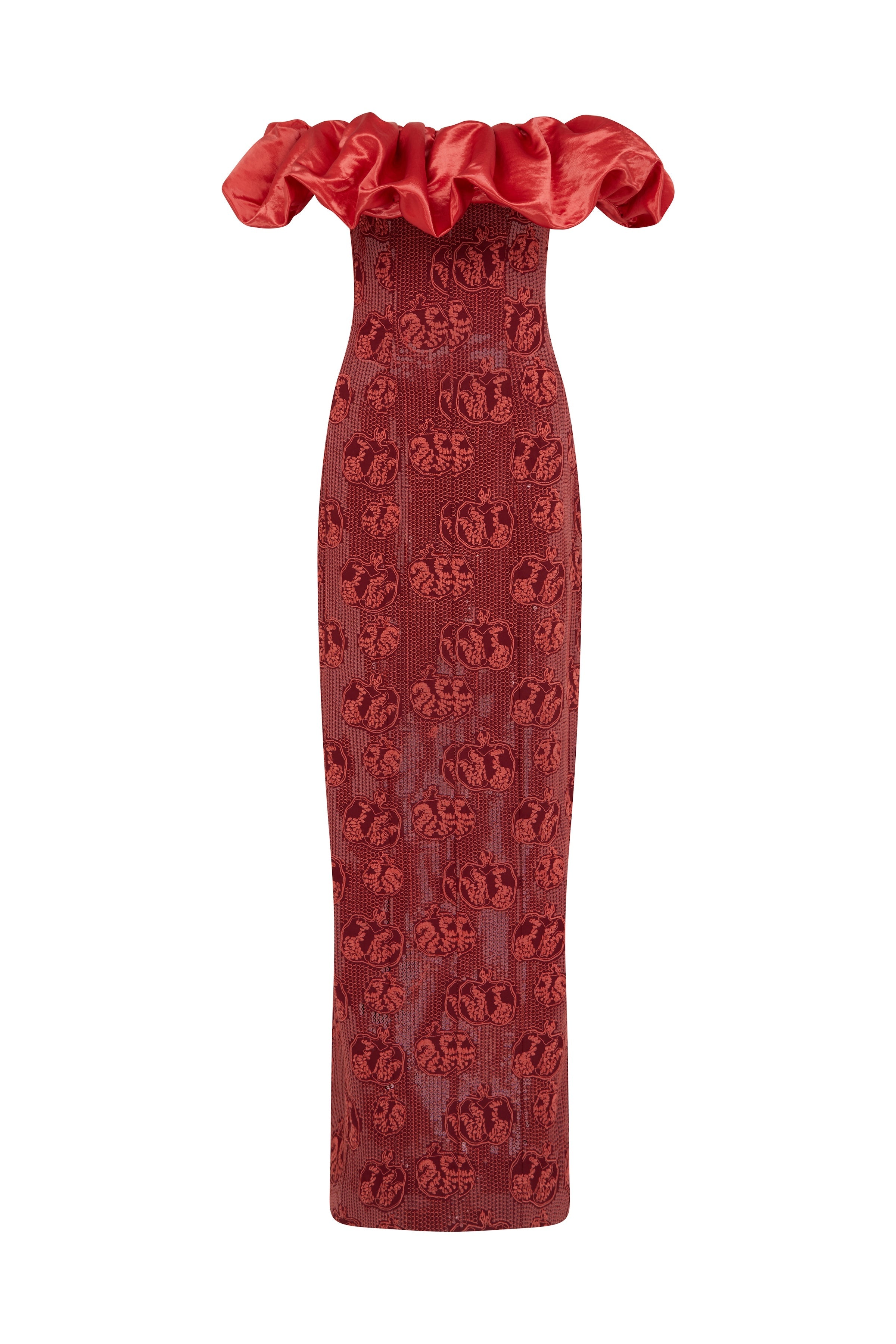 Rowan Sequin Embroidered Column Gown