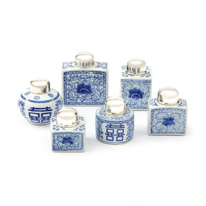 Canton Collection Tea Jars, Set of 6