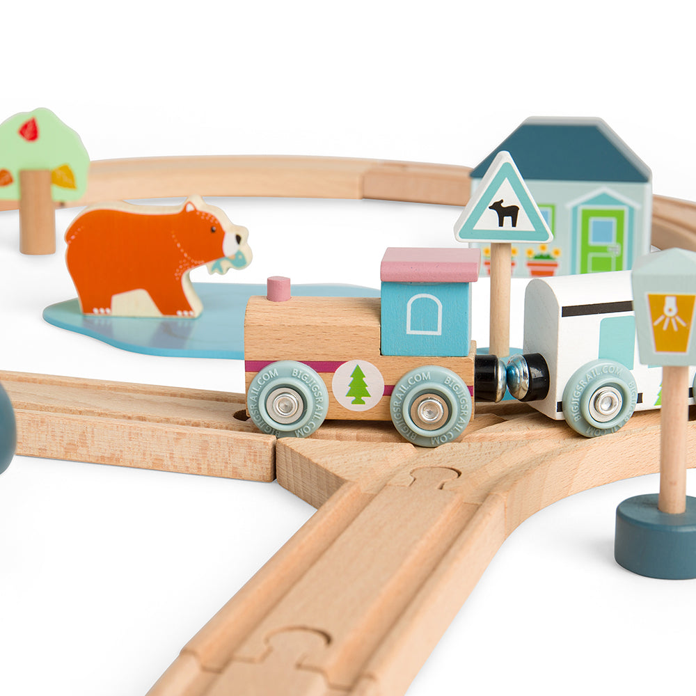 Train Set Woodland Animal