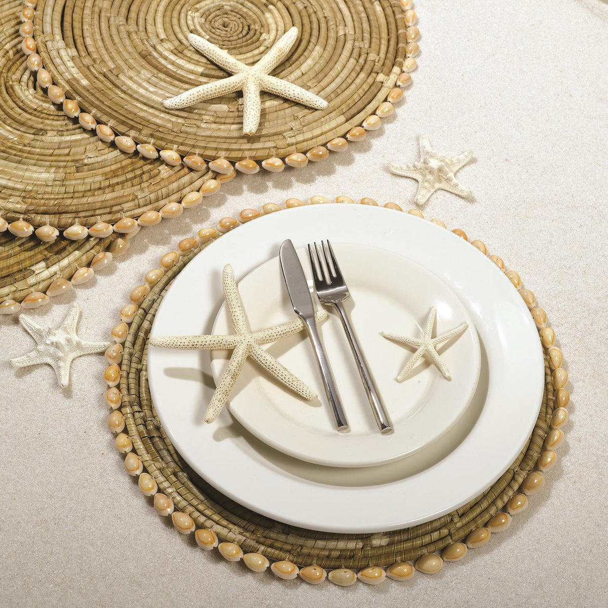 Pandan & Seashells Placemats, Set of 4