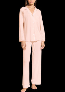 Gisele Tencel Modal Long PJ Set in Petal Pink/Ivory