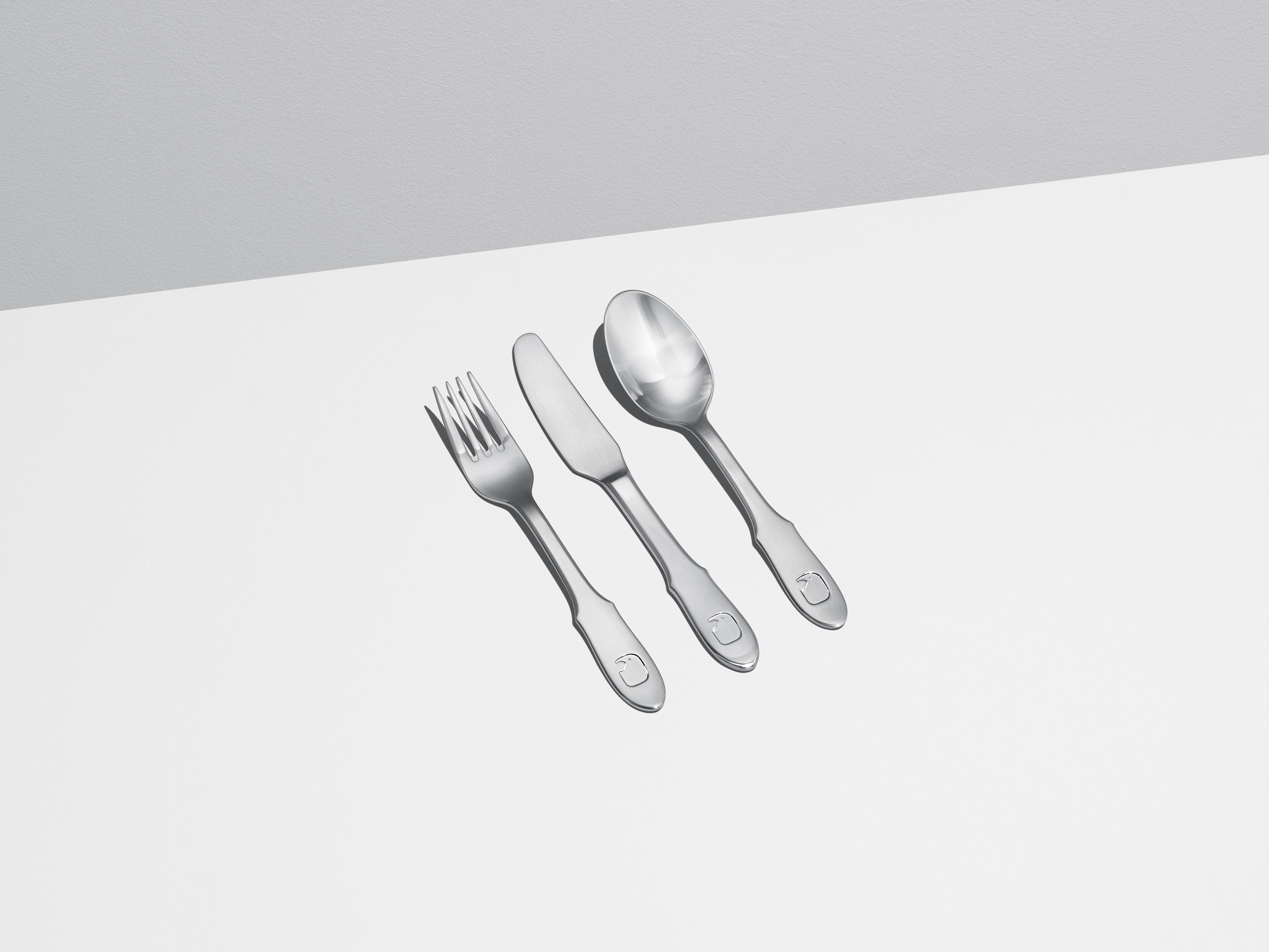 Elephant Cutlery Sterling Silver, Set of 3