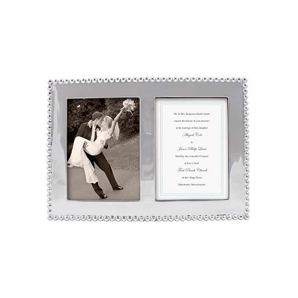 Pearled 5x7 Double Frame | Mariposa Photo Frames