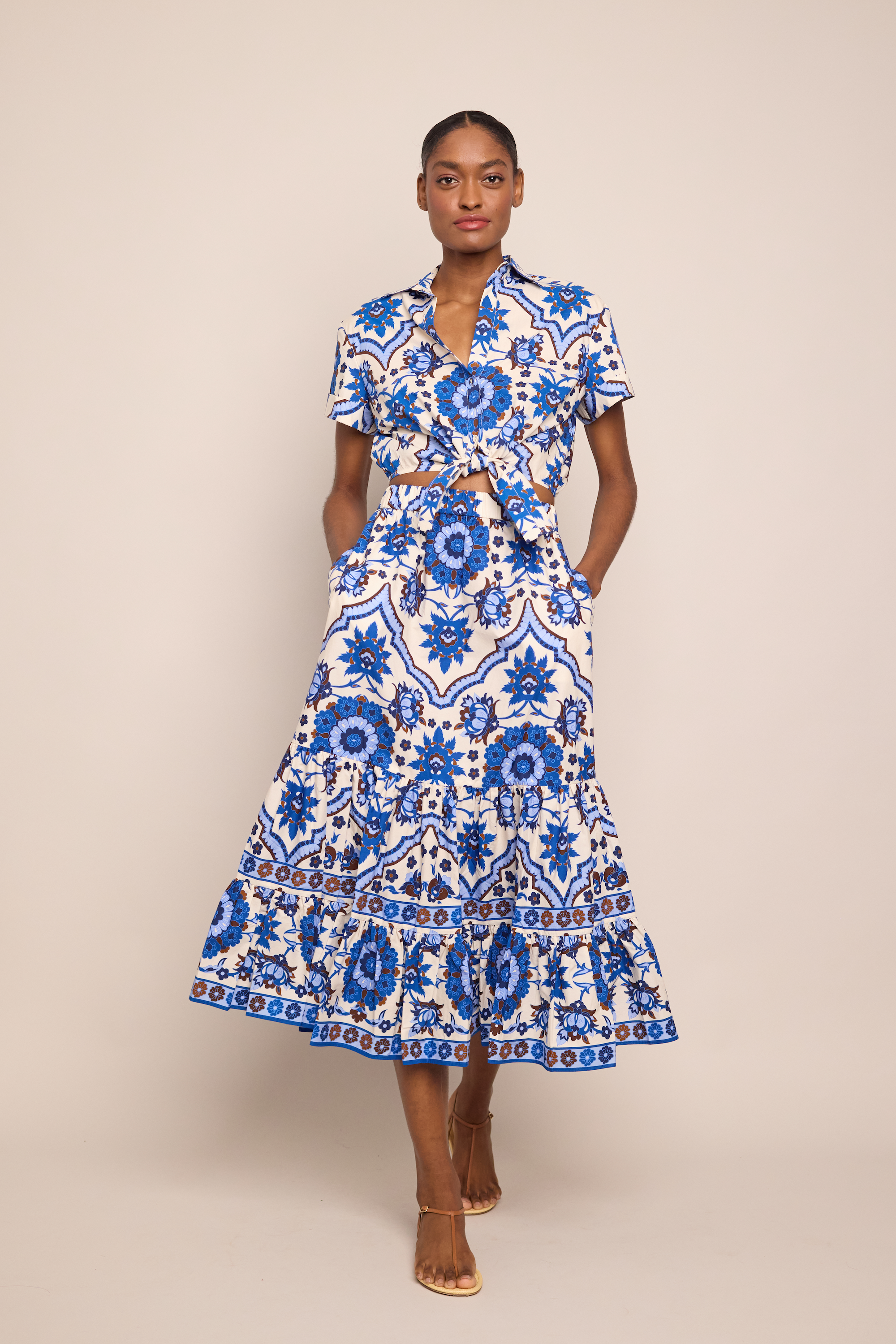 Chase Skirt in Mystic Blue