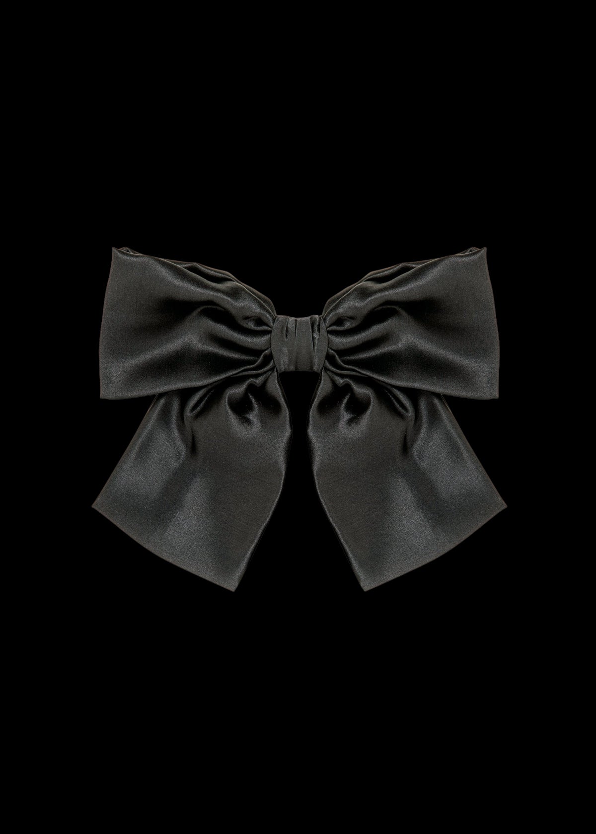 Tilly Bow Barrette in Black