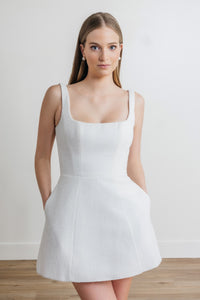 Misia Dress in Ivory