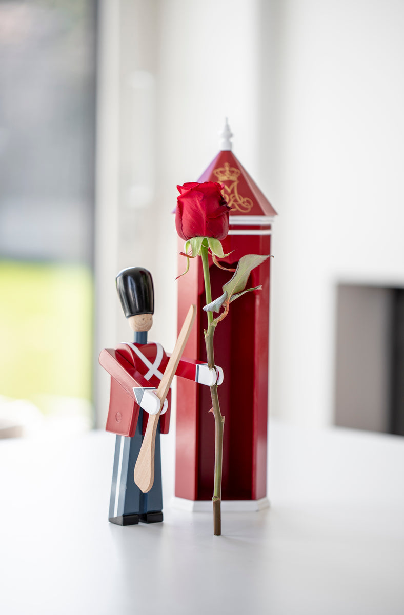 Guardsman With Gun in Red, White, and Blue