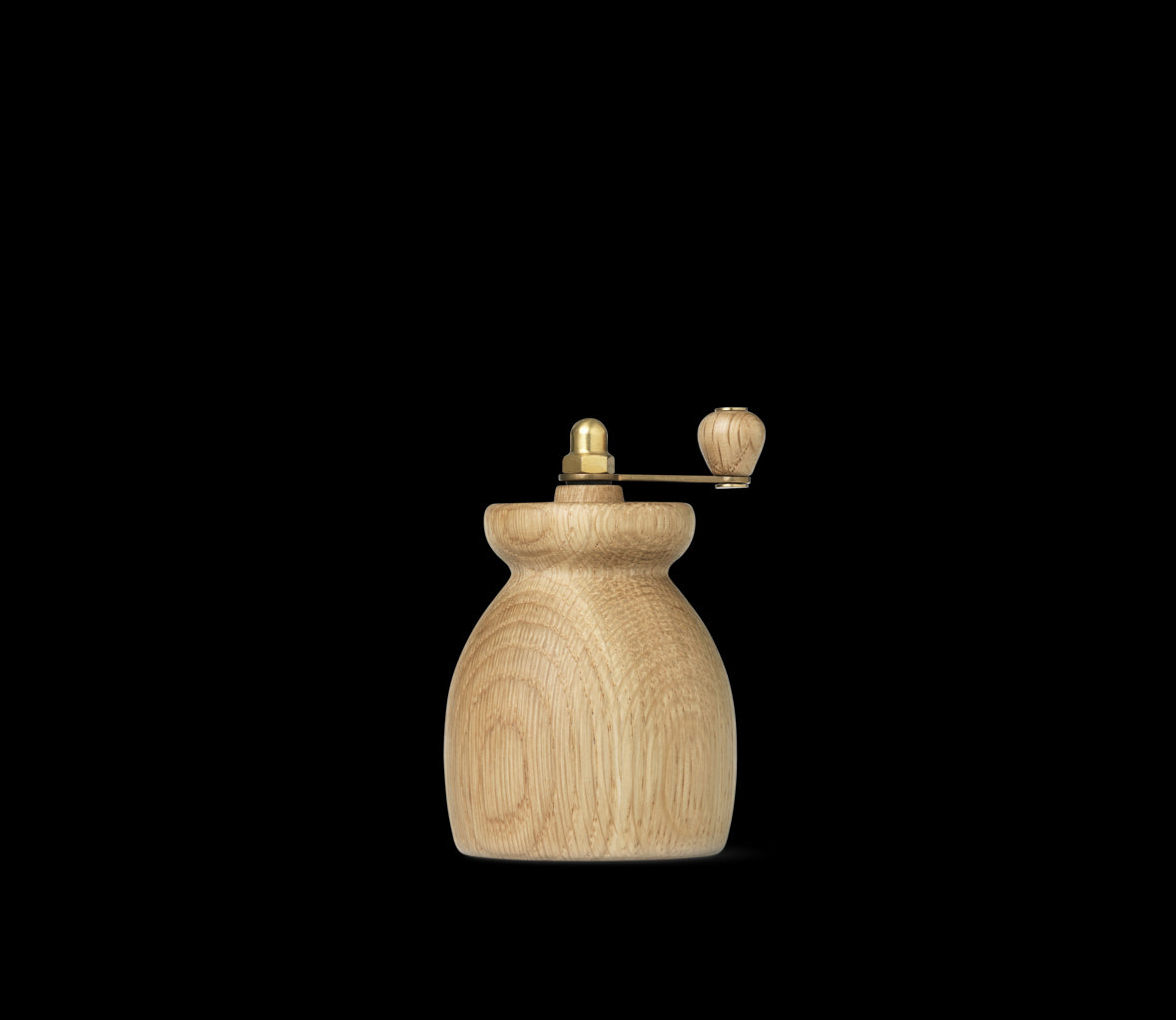 Pepper Mill Oak H 3.7 in Dia 2.8 in